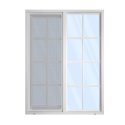 72 in. x 48  in. Aluminum  Single  Glider Windows Carisol-AGW72-48